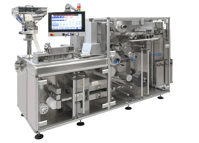 Blister machine outlet